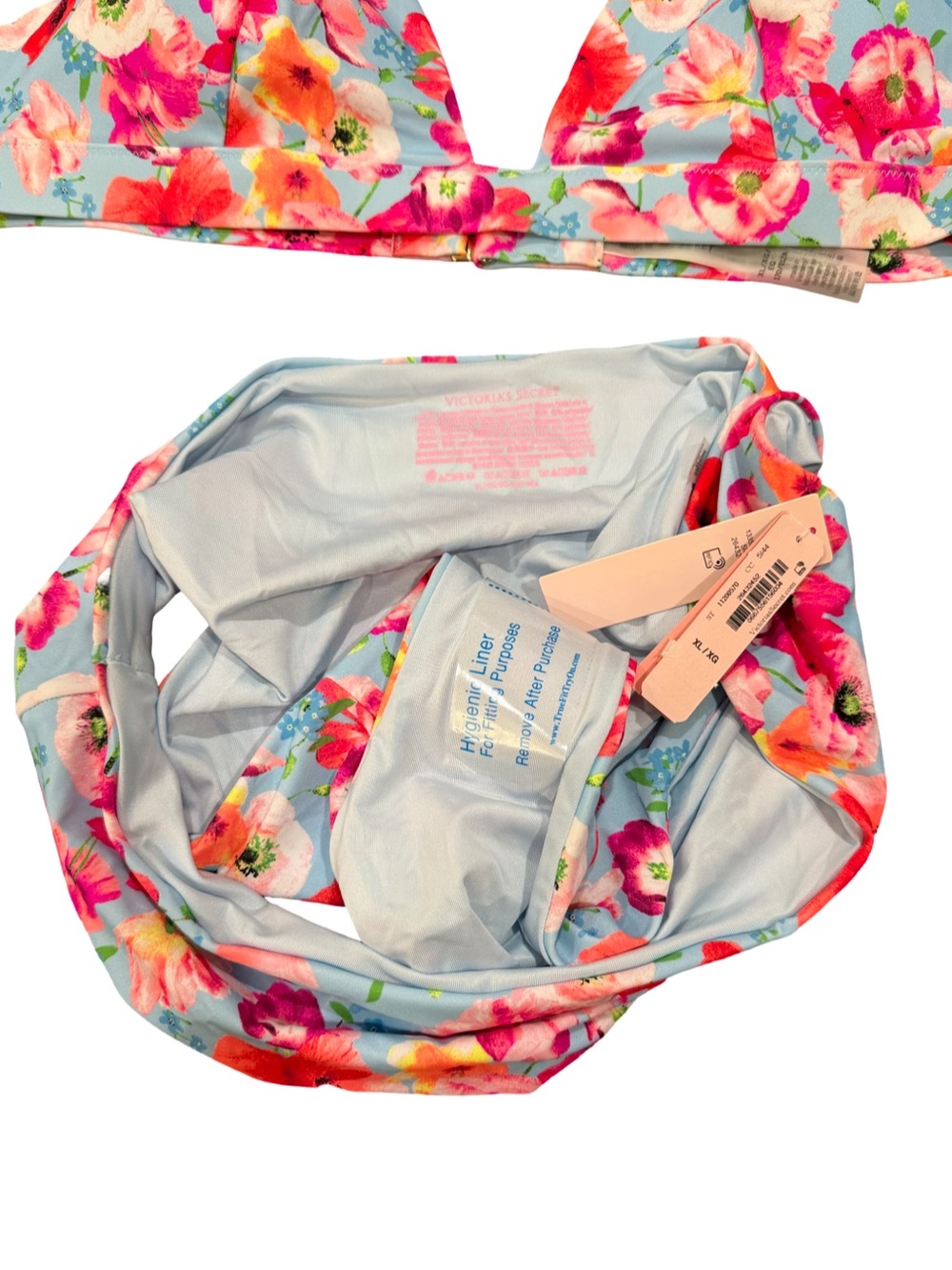 Victoria’s Secret Floral Bikini Set NWT XL High Waist Cheeky Bottom - Picture 4 of 6